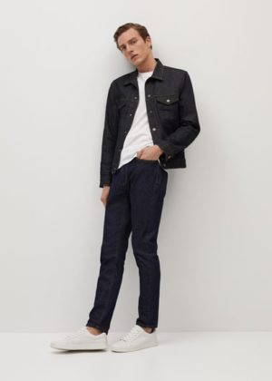 Blouson denim délavé soft Nouvelle collection MANGO MAN