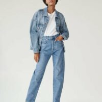 Blouson denim oversize Nouvelle collection MANGO