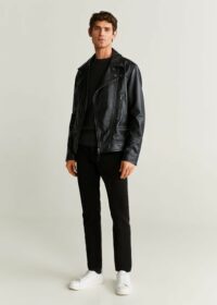 Blouson perfecto nappa revers Nouvelle collection MANGO MAN