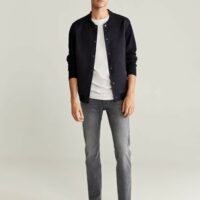 Bomber imitation daim Nouvelle collection MANGO MAN