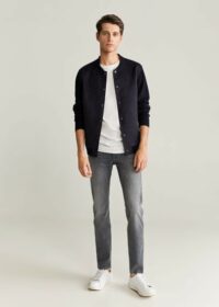 Bomber imitation daim Nouvelle collection MANGO MAN