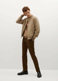 Bomber imitation daim Nouvelle collection MANGO MAN