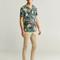 Chemise avec imprimé tropical Nouvelle collection MANGO MAN