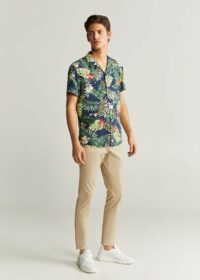 Chemise avec imprimé tropical Nouvelle collection MANGO MAN