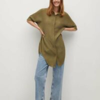 Chemise fluide oversize Nouvelle collection MANGO