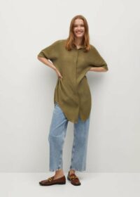 Chemise fluide oversize Nouvelle collection MANGO