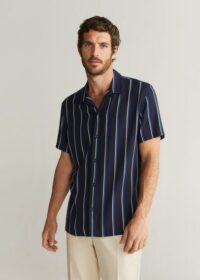 Chemise fluide rayures Nouvelle collection MANGO MAN