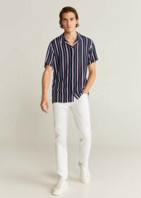 Chemise regular-fit à rayures Nouvelle collection MANGO MAN