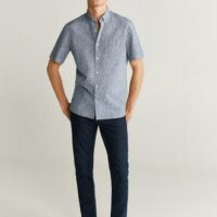 Chemise regular fit coton imprimée Nouvelle collection MANGO MAN