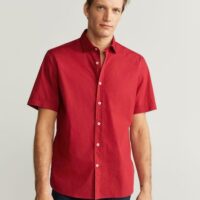 Chemise regular fit coton imprimée Nouvelle collection MANGO MAN