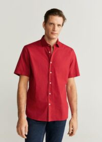 Chemise regular fit coton imprimée Nouvelle collection MANGO MAN