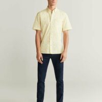 Chemise regular fit coton imprimée Nouvelle collection MANGO MAN