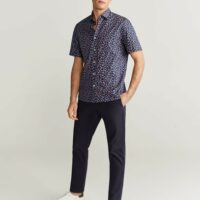 Chemise regular fit coton imprimée Nouvelle collection MANGO MAN