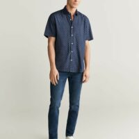 Chemise regular fit coton imprimée Nouvelle collection MANGO MAN