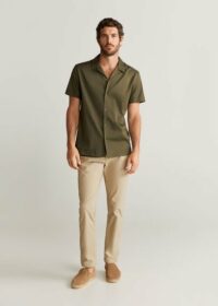 Chemise regular-fit coton lyocell Nouvelle collection MANGO MAN