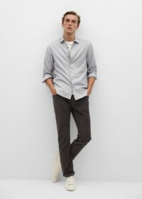 Chemise regular-fit coton lyocell Nouvelle collection MANGO MAN