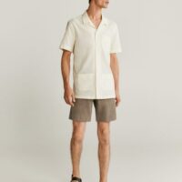 Chemise regular-fit coton manches courtes Nouvelle collection MANGO MAN