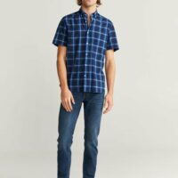 Chemise regular-fit imprimée à carreaux Nouvelle collection MANGO MAN