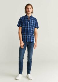 Chemise regular-fit imprimée à carreaux Nouvelle collection MANGO MAN