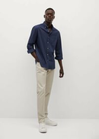 Chemise slim-fit 100 % coton Nouvelle collection MANGO MAN