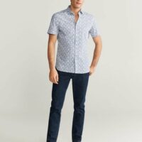 Chemise slim-fit à fleurs Nouvelle collection MANGO MAN