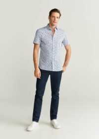 Chemise slim-fit à fleurs Nouvelle collection MANGO MAN