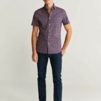 Chemise slim fit coton imprimée Nouvelle collection MANGO MAN