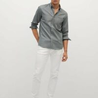 Chemise slim-fit coton modal Nouvelle collection MANGO MAN