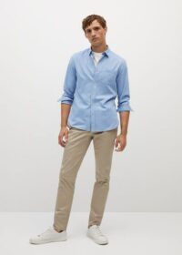 Chemise slim-fit coton modal Nouvelle collection MANGO MAN