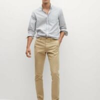 Chemise slim fit coton rayée Nouvelle collection MANGO MAN