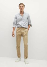 Chemise slim fit coton rayée Nouvelle collection MANGO MAN