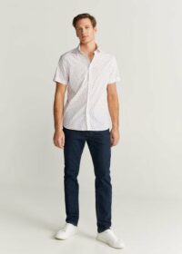 Chemise slim-fit imprimée en coton Nouvelle collection MANGO MAN