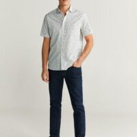 Chemise slim-fit imprimée en coton Nouvelle collection MANGO MAN