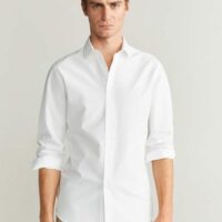 Chemise slim-fit structurée coton Nouvelle collection MANGO MAN