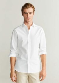 Chemise slim-fit structurée coton Nouvelle collection MANGO MAN