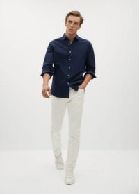 Chemise slim-fit structurée coton Nouvelle collection MANGO MAN