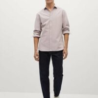 Chemise slim-fit structurée coton Nouvelle collection MANGO MAN