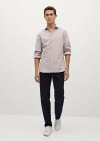 Chemise slim-fit structurée coton Nouvelle collection MANGO MAN