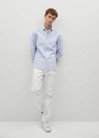 Chemise slim-fit structurée coton Nouvelle collection MANGO MAN