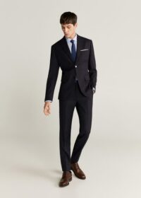 Chemise tailored slim-fit à pois Nouvelle collection MANGO MAN