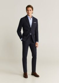 Chemise tailored slim-fit micro pied-de-poule Nouvelle collection MANGO MAN