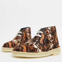 Clarks Originals - Desert boots - Imprimé serpent fauve-Multi Asos