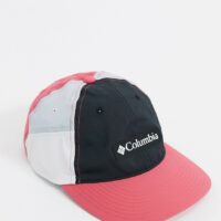 Columbia - Ripstop - Casquette ronde - Noir/rose Asos