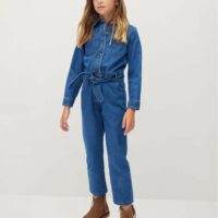 Combi-pantalon denim Nouvelle collection MANGO KIDS