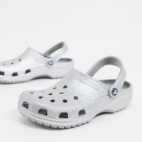 Crocs - Sabots classiques pailletés - Argenté Asos