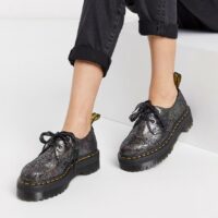 Dr Martens - Holly - Chaussures - Étain métallisé-Argenté Asos