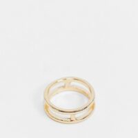 Exclusivité Vero Moda - Bague à découpe - Doré Asos