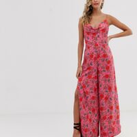 Finders Keepers - Hana - Combinaison large fleurie-Rose Asos