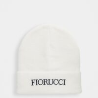 Fiorucci - Bonnet avec logo brodé - Blanc Asos