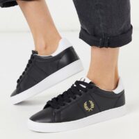 Fred Perry - Spencer - Baskets en cuir-Blanc Asos